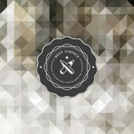Geometrical abstract background with a label N4