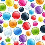 Colorful round beads seamless pattern
