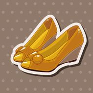 High-heeled shoes style theme elements N10