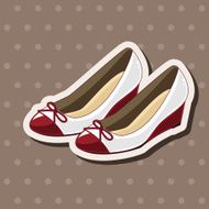 High-heeled shoes style theme elements N12