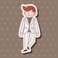boy man cartoon theme elements N199