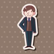 boy man cartoon theme elements N203