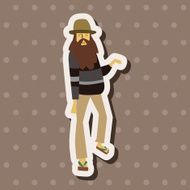 boy man cartoon theme elements vector eps N39