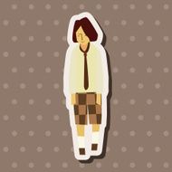 boy man cartoon theme elements vector eps N41