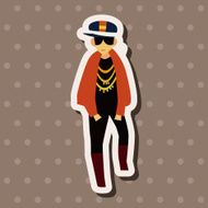 boy man cartoon theme elements vector eps N44