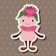 flower elf theme elements vector eps N25