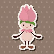 flower elf theme elements vector eps N26
