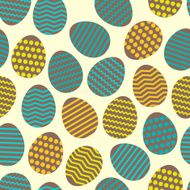 Seamless easter egg spring colorful pattern
