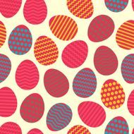 Seamless easter egg spring colorful pattern N3