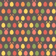 Seamless easter egg spring colorful bunny pattern N2