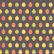 Seamless easter egg spring colorful pattern N6