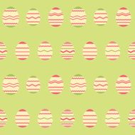 Seamless easter egg spring green pattern