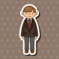 boy man cartoon theme elements vector eps N46