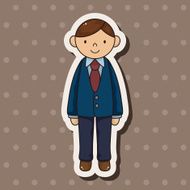 boy man cartoon theme elements vector eps N47