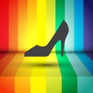 woman shoes vector icon