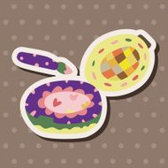eye liner and eyeshadow theme elements vector eps N20