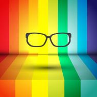 glasses vector icon
