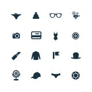 set of accessories icons