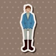 boy man cartoon theme elements N206