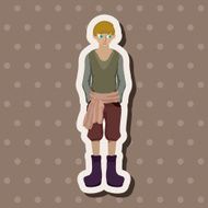 boy man cartoon theme elements N211
