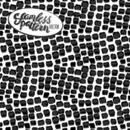 Hand drawn seamless watercolor brush pattern fashionable sophist N17