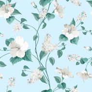 Seamless pattern of flowers N12