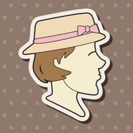 paris woman theme elements vector eps N6