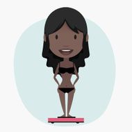 Weight loss Concept illustration