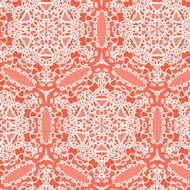 Openwork lace pattern seamless red N2