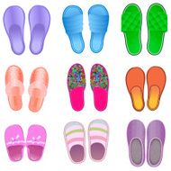 background with slippers cozy and soft