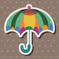 Umbrella theme elemets vector eps N75