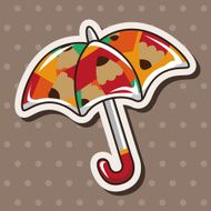 Umbrella theme elements vector eps N125