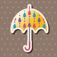 Umbrella theme elements vector eps N137