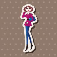 shopping girl theme elements vector eps N24