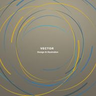 Vector abstract lines on a colored background