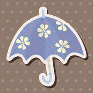 Umbrella theme elemets vector eps N79
