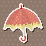 Umbrella theme elemets vector eps N81