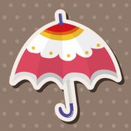 Umbrella theme elemets vector eps N82