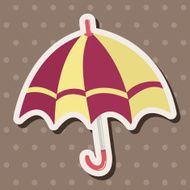 Umbrella theme elemets vector eps N85