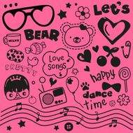 pink abtract wallpaper great for any use Vector EPS10