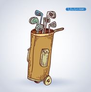 Golf Equipment icon vector illustration