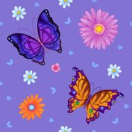 Background of colorful butterflies flying N2