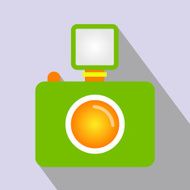 Camera icon great for any use Vector EPS10