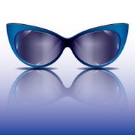 purple big cat's eyes sunglasses