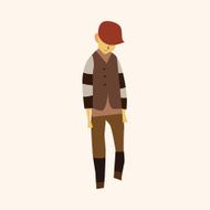 boy man cartoon theme elements vector eps N58