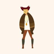 boy man cartoon theme elements vector eps N60