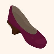High-heeled shoes style theme elements vector eps N14