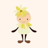flower elf theme elements vector eps N29
