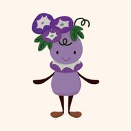 flower elf theme elements vector eps N31