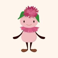flower elf theme elements vector eps N32